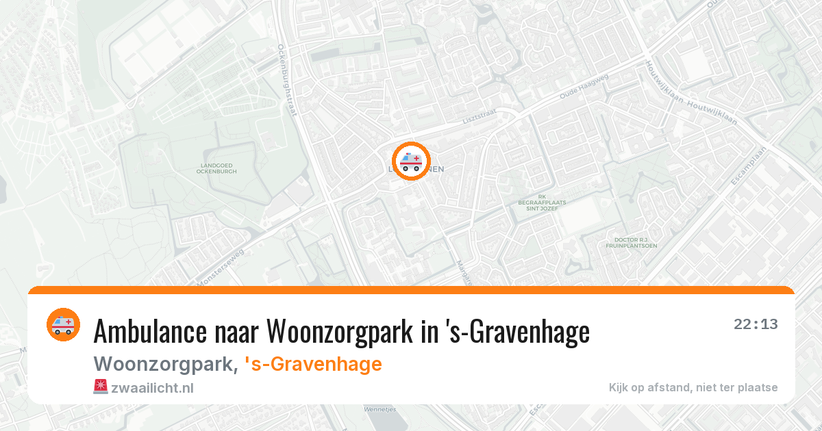 Ambulance naar Woonzorgpark in 's-Gravenhage — 31 jul 2026
