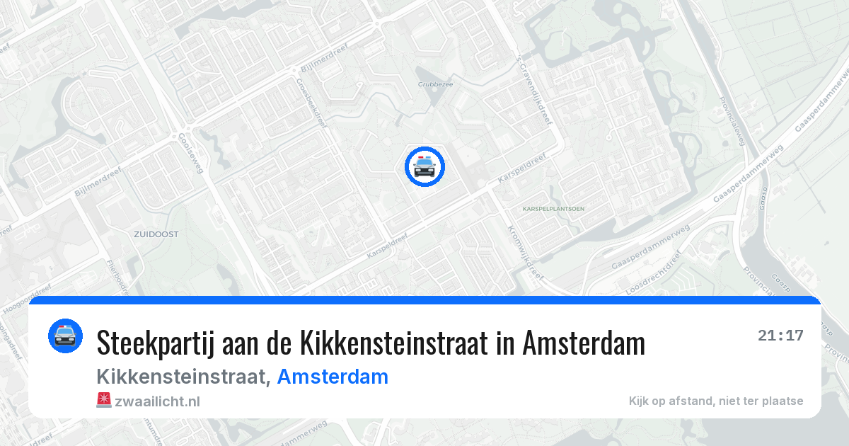Steekpartij aan de Kikkensteinstraat in Amsterdam — 10 mrt 2026