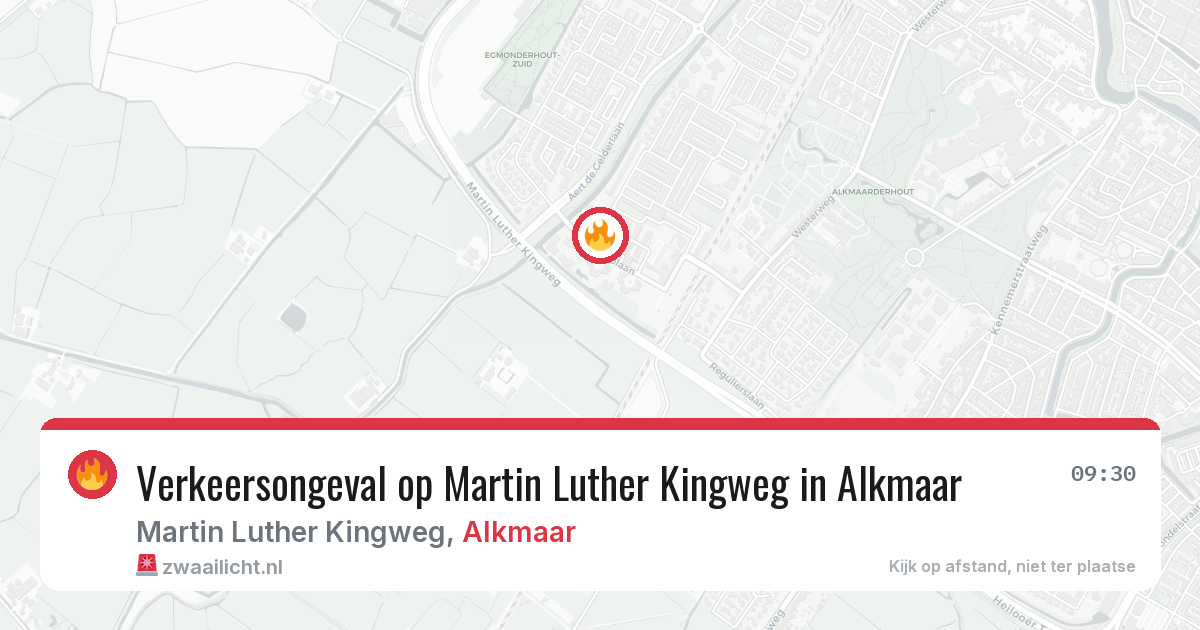 Verkeersongeval op Martin Luther Kingweg in Alkmaar — 4 aug 2026