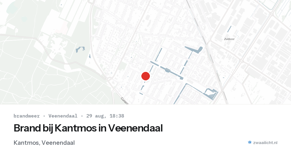 Brand bij Kantmos in Veenendaal — 29 aug 2026
