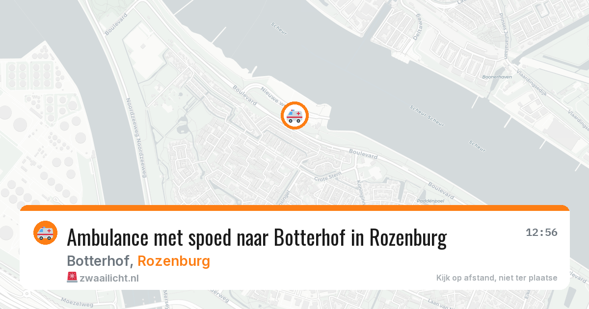Ambulance met spoed naar Botterhof in Rozenburg — 21 mrt 2026