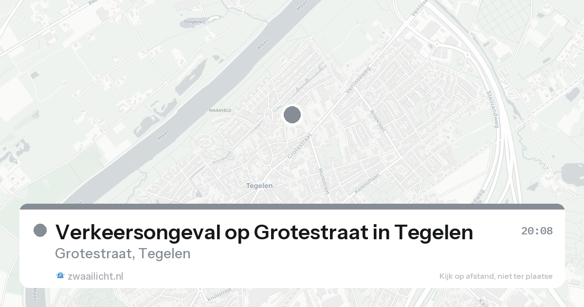 Verkeersongeval op Grotestraat in Tegelen — 30 jan 2026