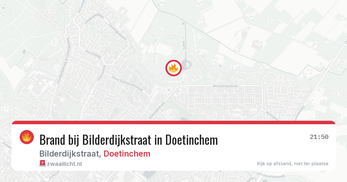 Brand bij Bilderdijkstraat in Doetinchem — 27 mei 2026
