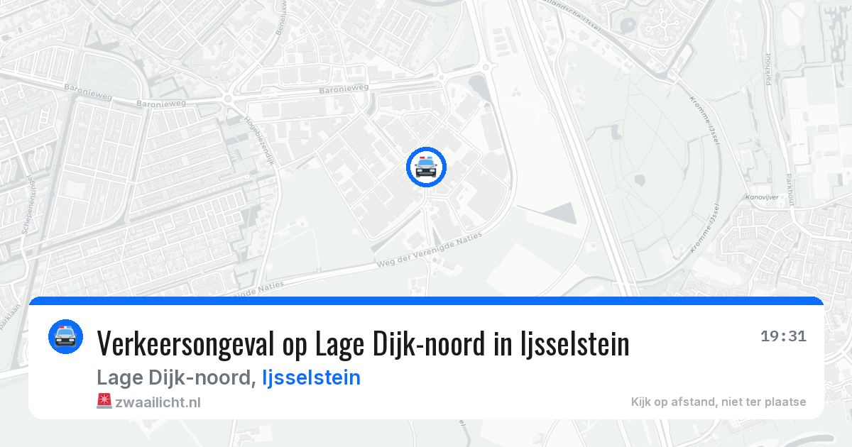 Verkeersongeval op Lage Dijk-noord in Ijsselstein — 16 mei 2026