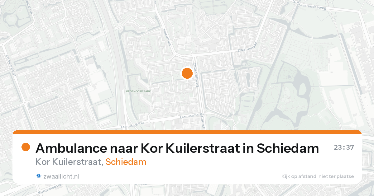 Ambulance naar Kor Kuilerstraat in Schiedam — 24 aug 2026