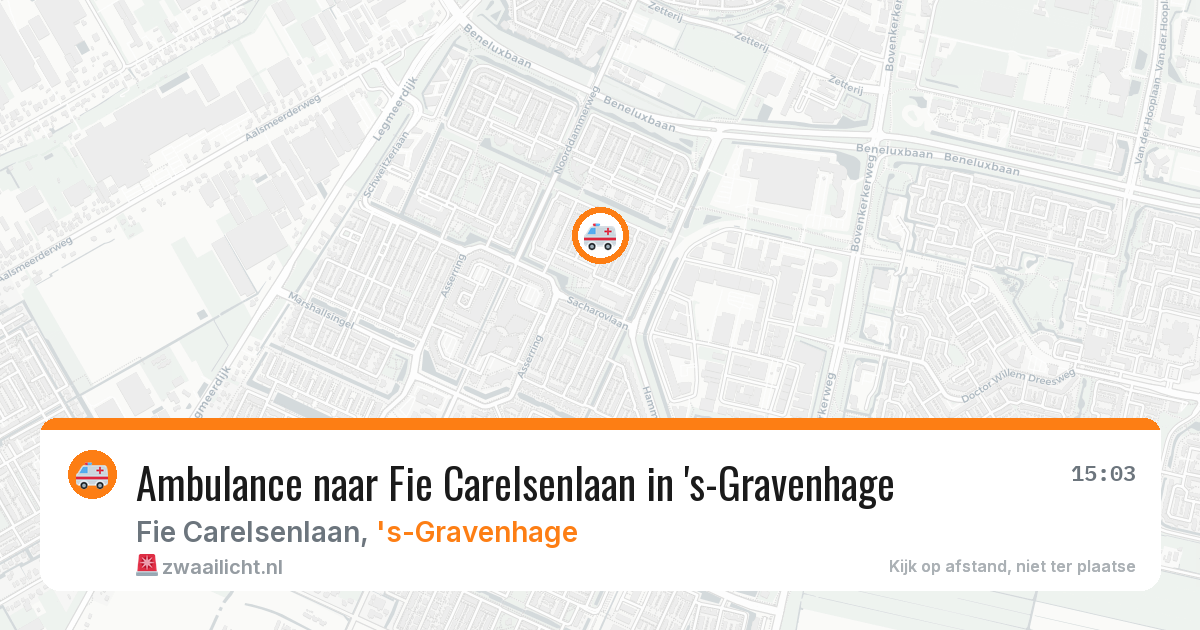 Ambulance naar Fie Carelsenlaan in 's-Gravenhage — 8 feb 2026