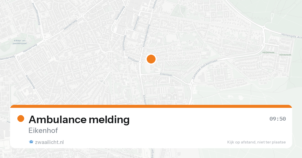 Ambulance melding — 8 feb 2026