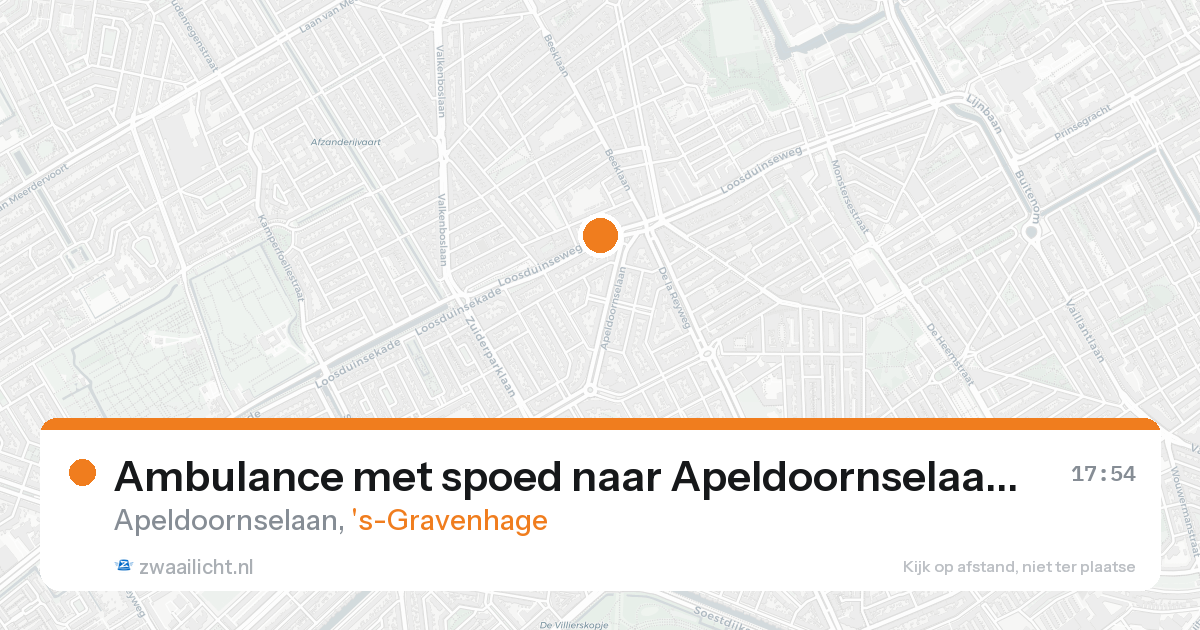 Ambulance met spoed naar Apeldoornselaan in 's-Gravenhage — 31 jan 2026