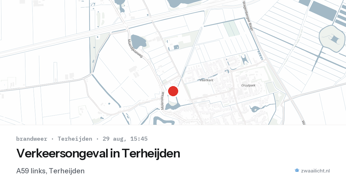 Verkeersongeval in Terheijden — 29 aug 2026