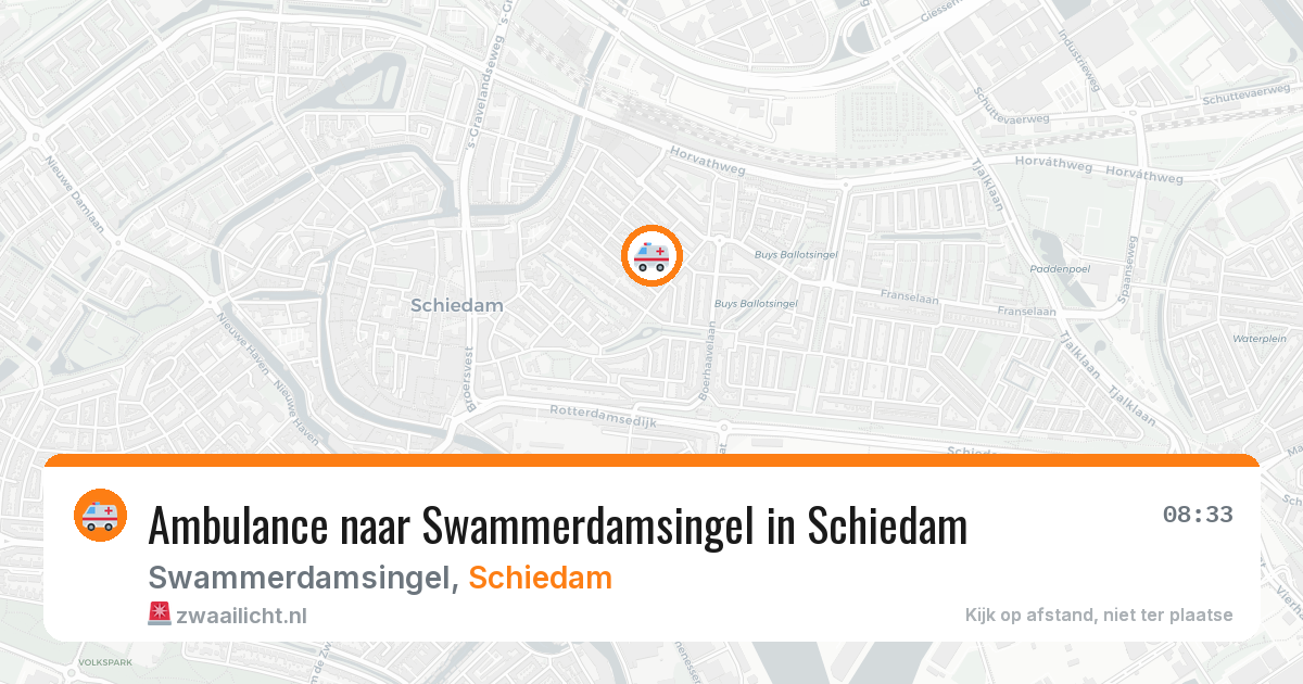 Ambulance naar Swammerdamsingel in Schiedam — 28 jun 2026