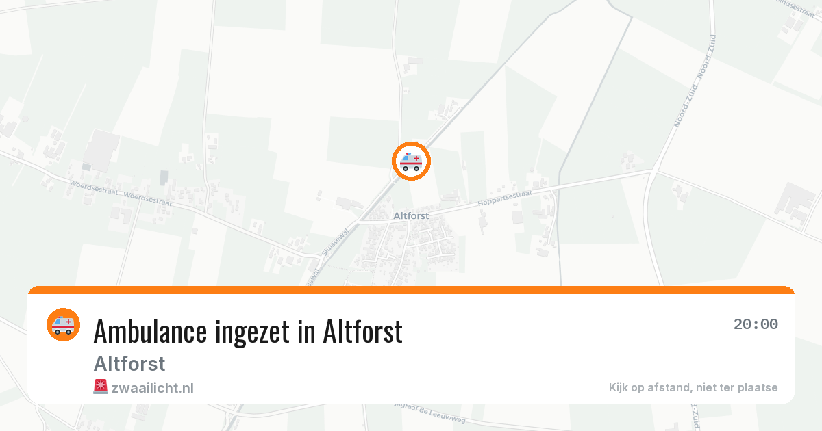 Ambulance ingezet in Altforst — 6 jun 2026