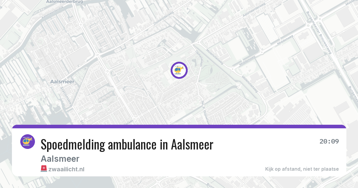 Spoedmelding ambulance in Aalsmeer — 5 mrt 2026