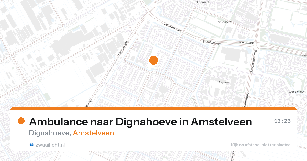 Ambulance naar Dignahoeve in Amstelveen — 27 aug 2026
