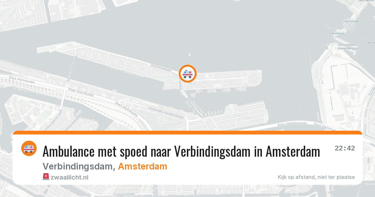 Ambulance met spoed naar Verbindingsdam in Amsterdam — 22 apr 2026