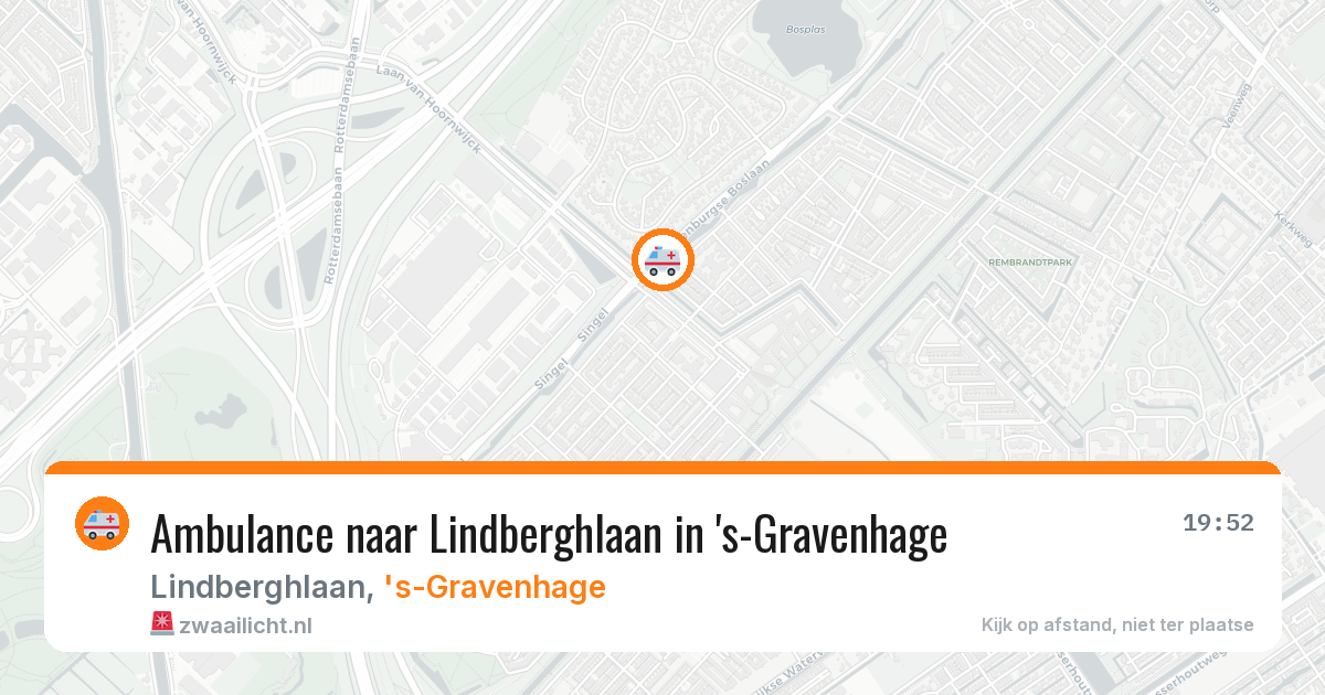 Ambulance naar Lindberghlaan in 's-Gravenhage — 16 jun 2026