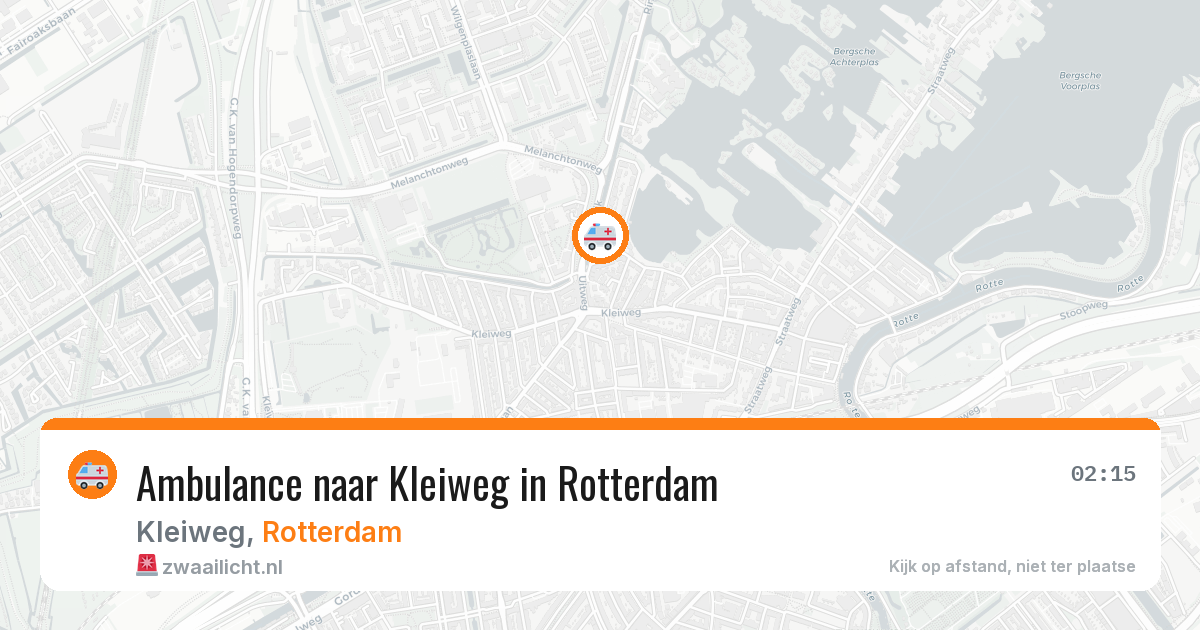 Ambulance naar Kleiweg in Rotterdam — 29 jan 2026