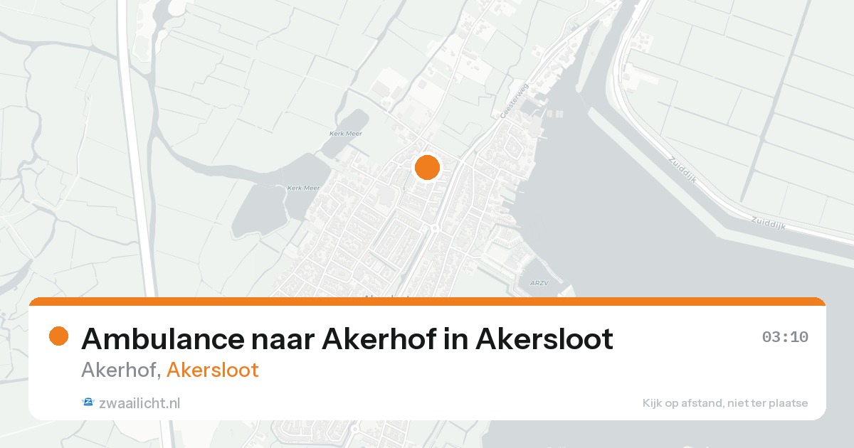 Ambulance naar Akerhof in Akersloot — 17 aug 2026