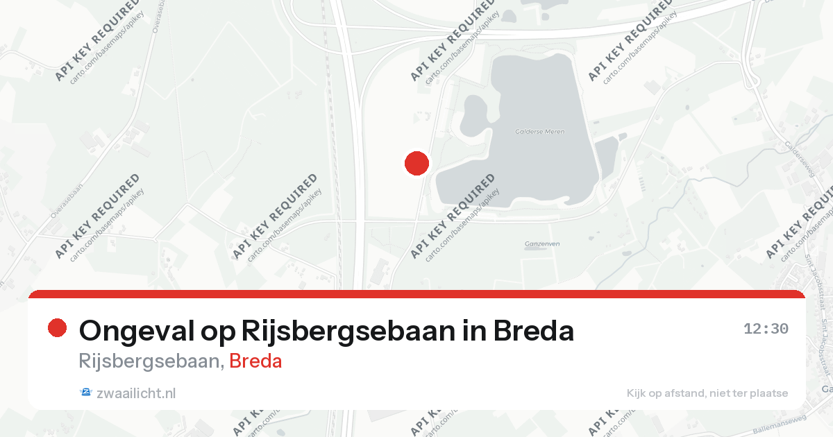 Ongeval op Rijsbergsebaan in Breda — 25 aug 2026