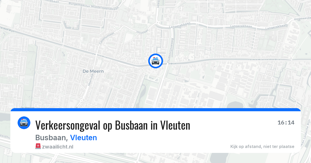 Verkeersongeval op Busbaan in Vleuten — 26 mei 2026