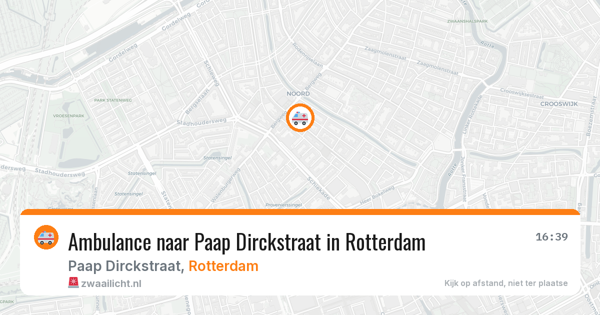 Ambulance naar Paap Dirckstraat in Rotterdam — 5 apr 2026