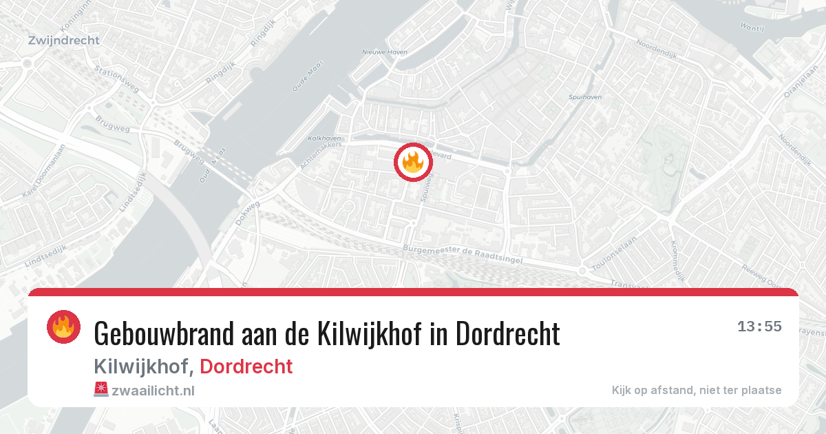 Gebouwbrand aan de Kilwijkhof in Dordrecht — 4 apr 2026