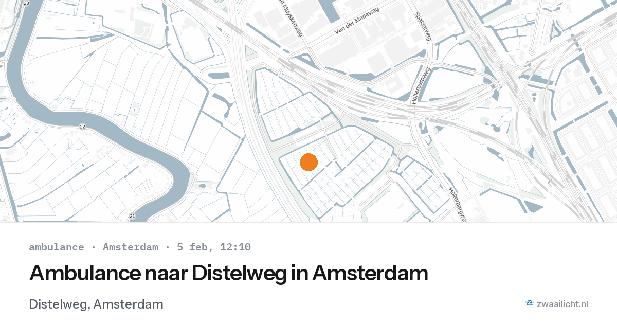 Ambulance naar Distelweg in Amsterdam — 5 feb 2026