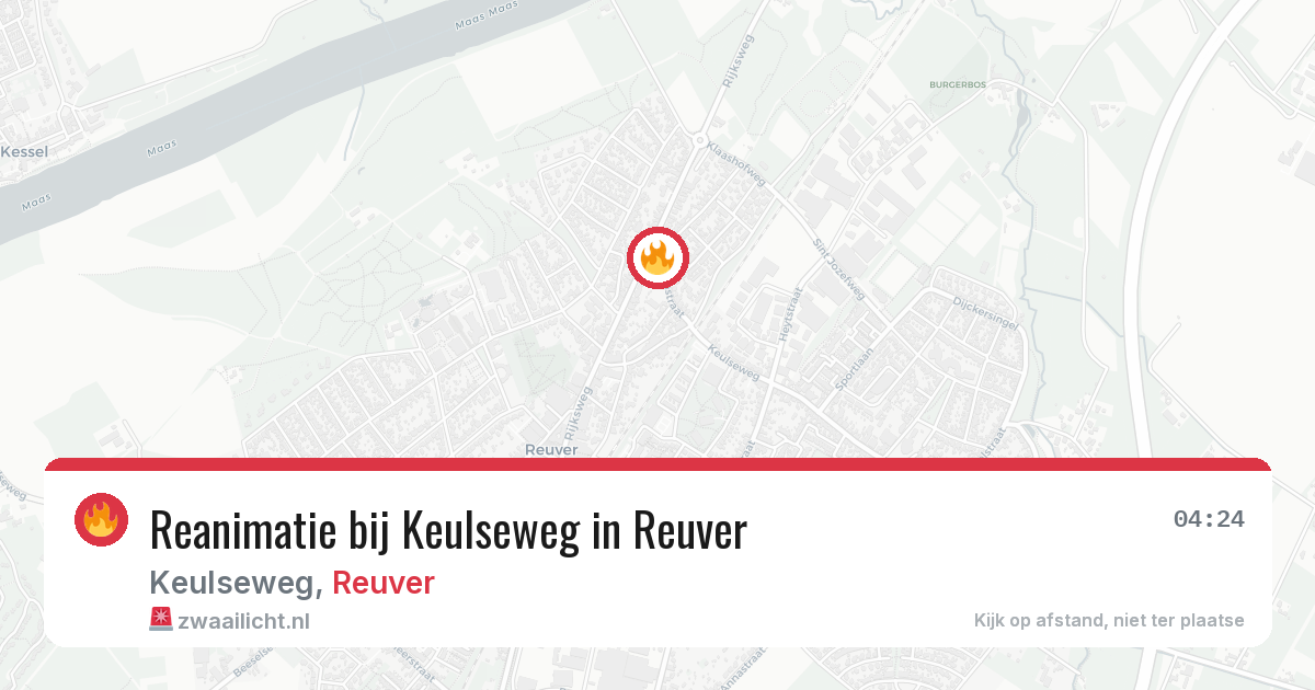 Reanimatie bij Keulseweg in Reuver — 30 jun 2026