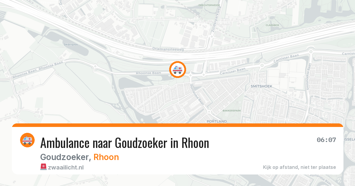 Ambulance naar Goudzoeker in Rhoon — 29 jun 2026