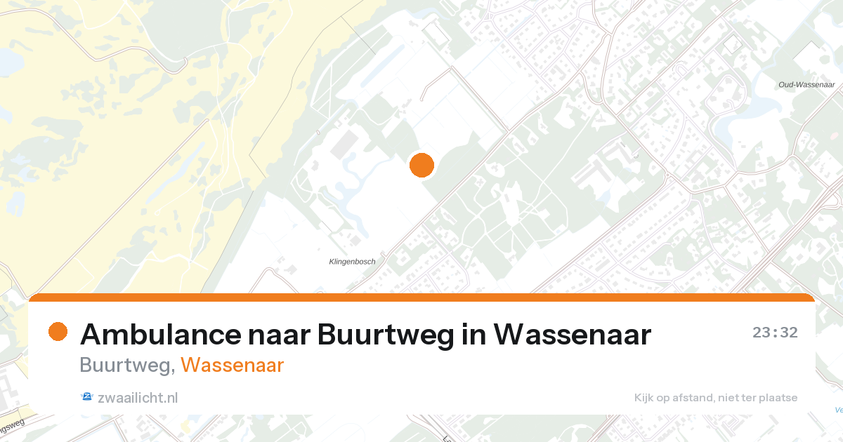 Ambulance naar Buurtweg in Wassenaar — 26 aug 2026