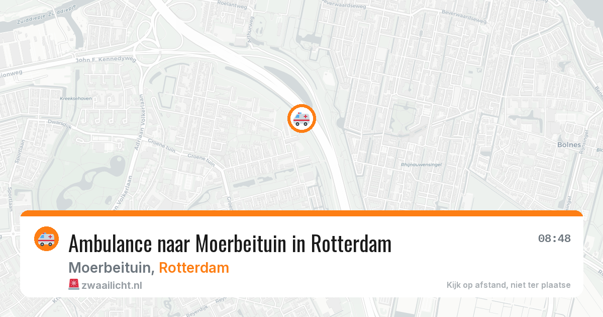 Ambulance naar Moerbeituin in Rotterdam — 28 jul 2026