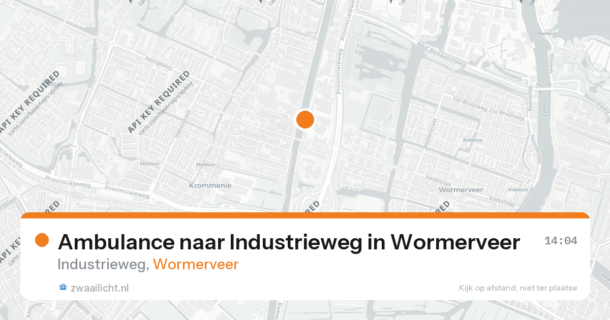 Ambulance naar Industrieweg in Wormerveer — 26 jul 2026