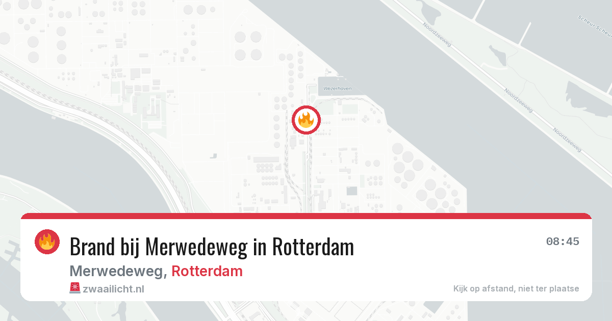Brand bij Merwedeweg in Rotterdam — 10 jul 2026
