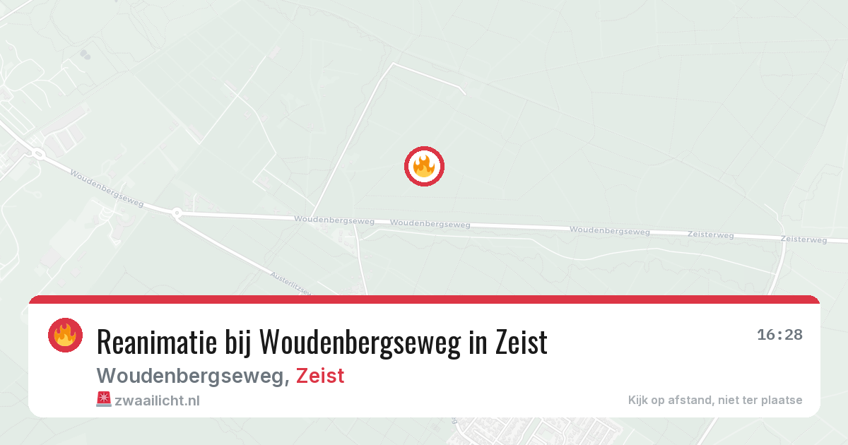 Reanimatie bij Woudenbergseweg in Zeist — 21 jul 2026