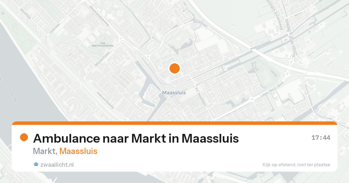 Ambulance naar Markt in Maassluis — 23 aug 2026