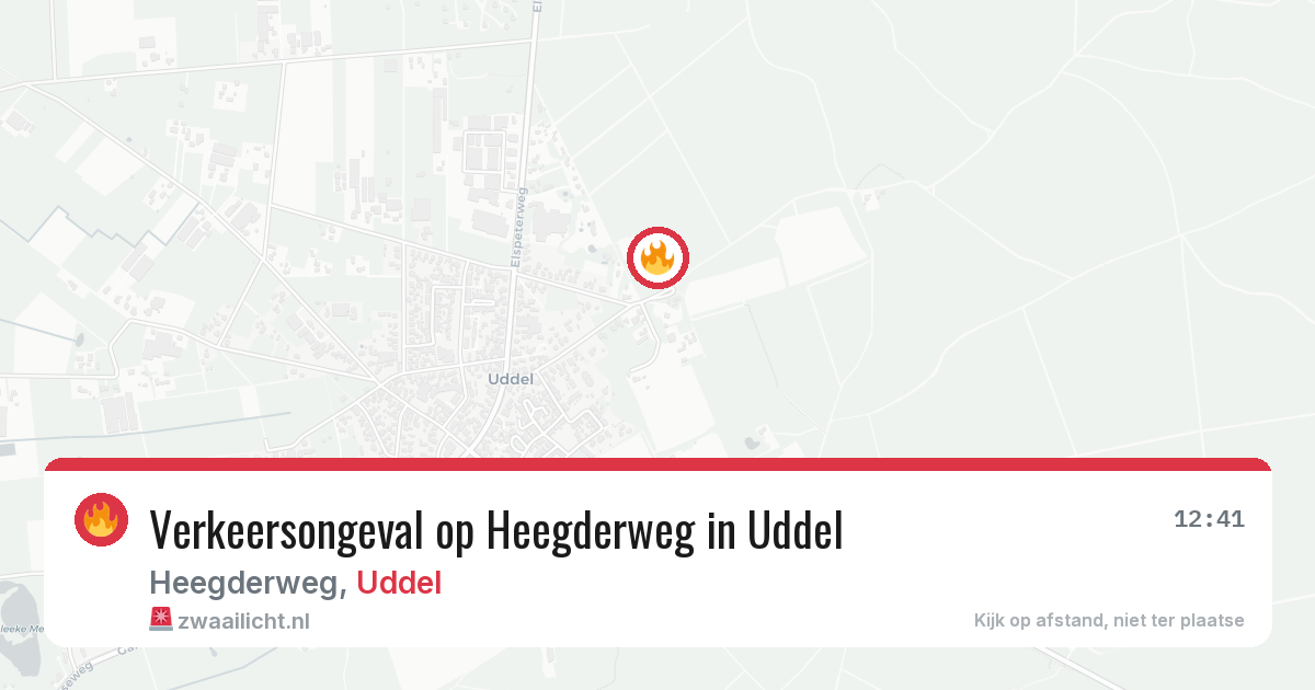 Verkeersongeval op Heegderweg in Uddel — 3 feb 2026