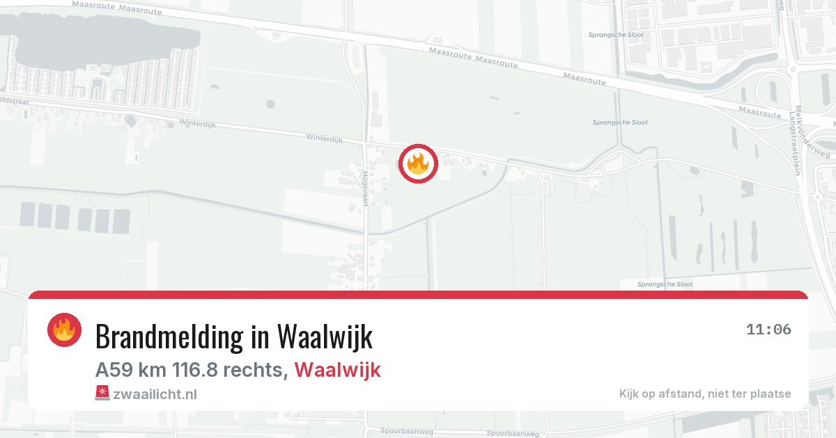 Brandmelding in Waalwijk — 15 mei 2026