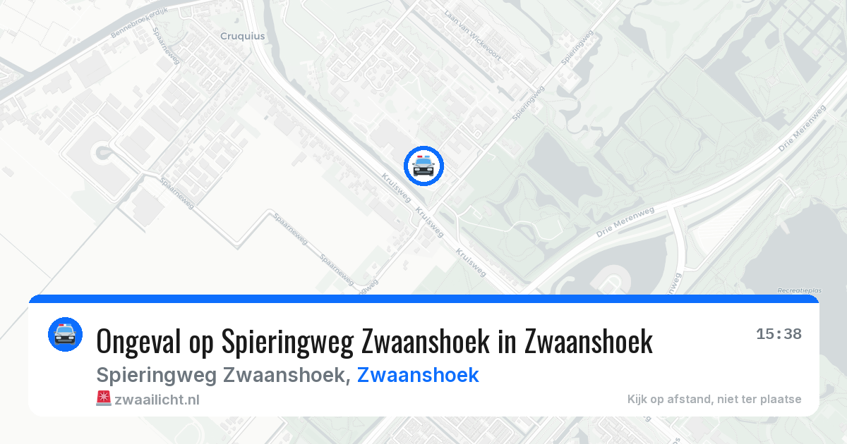 Ongeval op Spieringweg Zwaanshoek in Zwaanshoek — 22 mei 2026