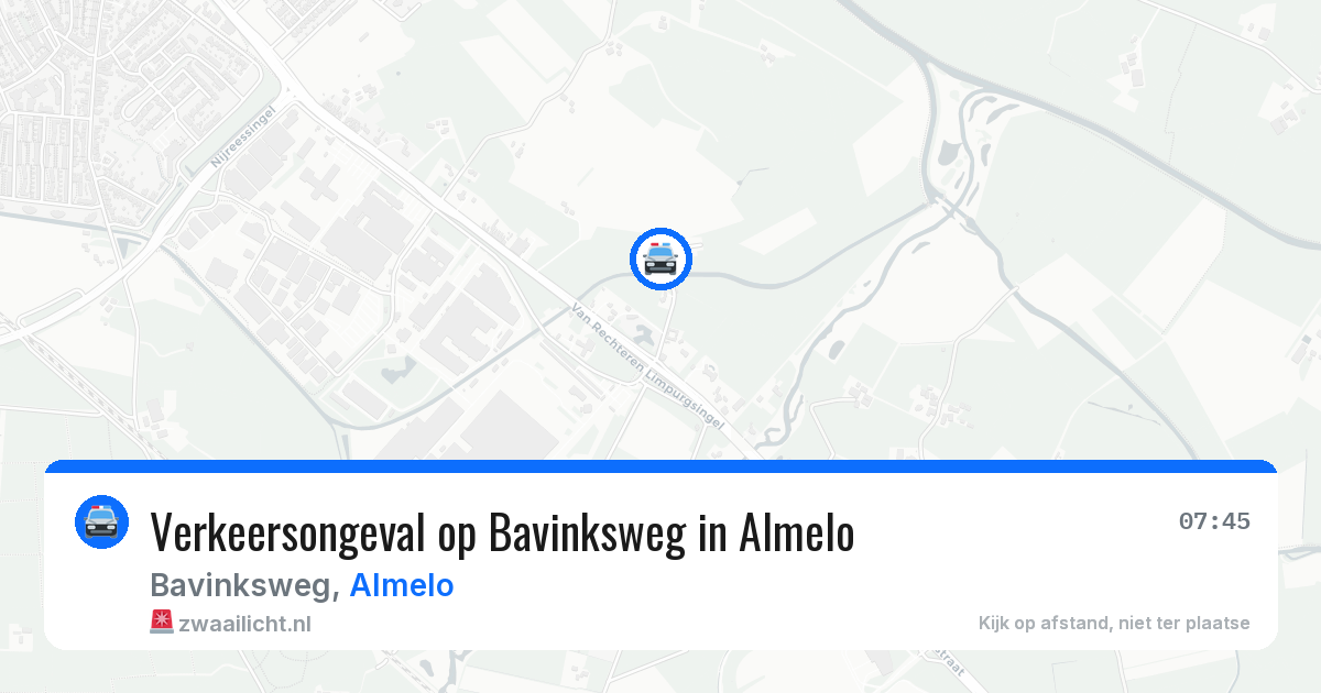 Verkeersongeval op Bavinksweg in Almelo — 20 jan 2026