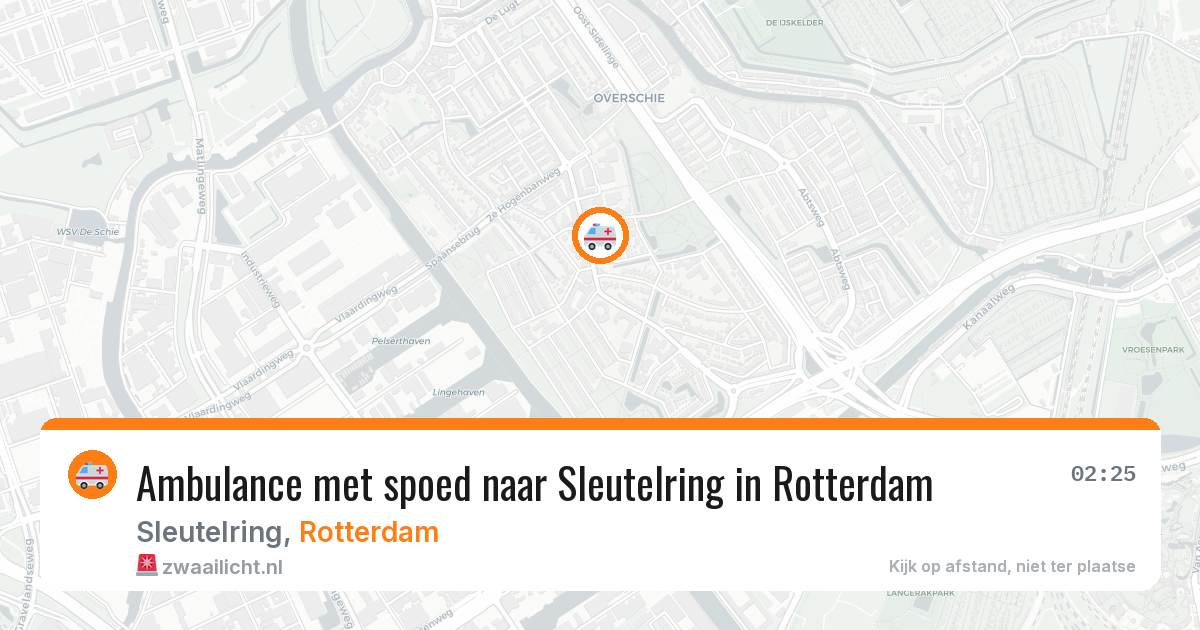Ambulance met spoed naar Sleutelring in Rotterdam — 21 apr 2026