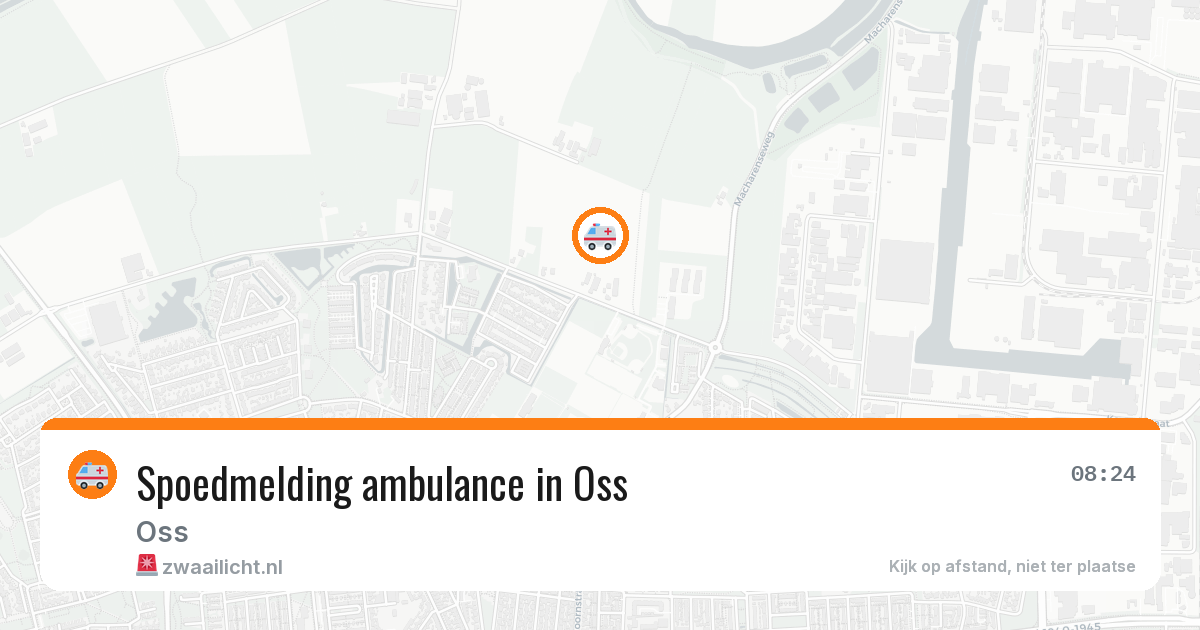 Spoedmelding ambulance in Oss — 11 aug 2026