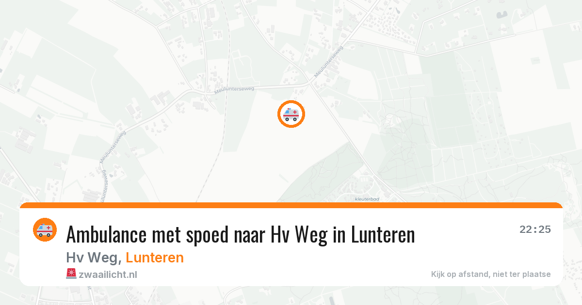 Ambulance met spoed naar Hv Weg in Lunteren — 27 apr 2026