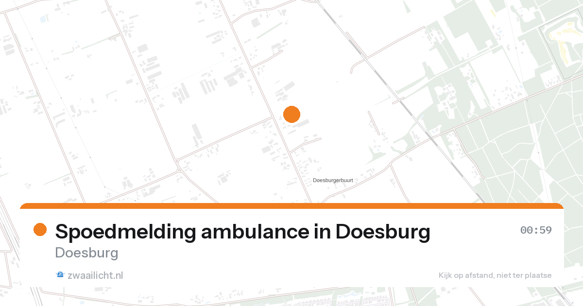 Spoedmelding ambulance in Doesburg — 31 jan 2026