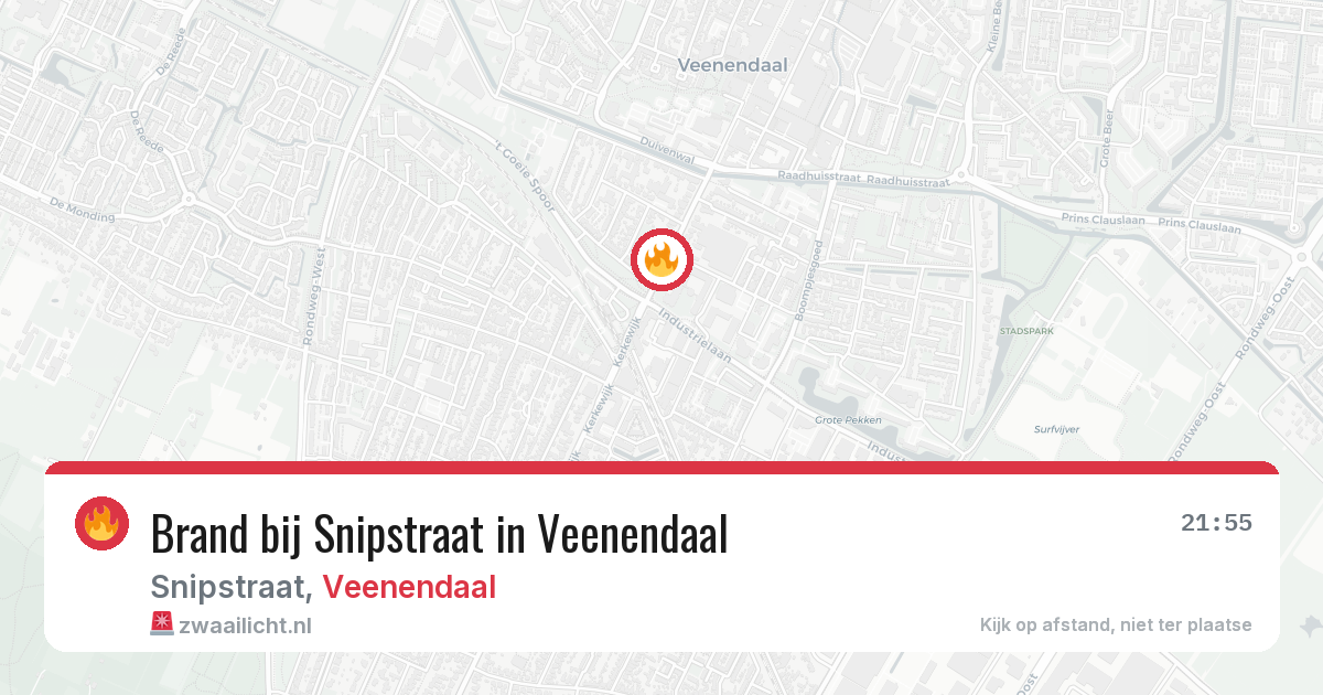 Brand bij Snipstraat in Veenendaal — 25 jun 2026