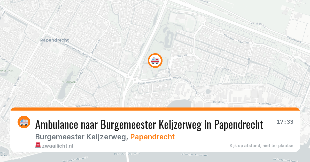 Ambulance naar Burgemeester Keijzerweg in Papendrecht — 26 mrt 2026