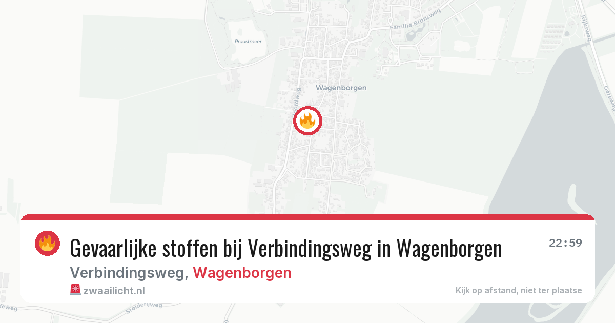 Gevaarlijke stoffen bij Verbindingsweg in Wagenborgen — 22 mei 2026