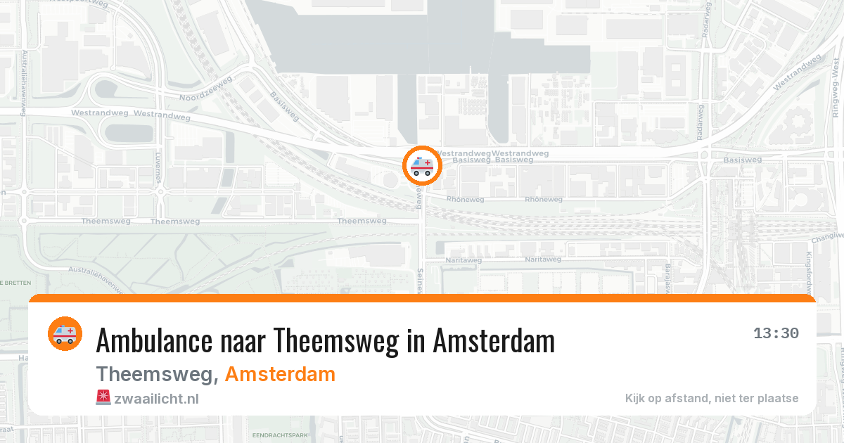 Ambulance naar Theemsweg in Amsterdam — 3 jul 2026