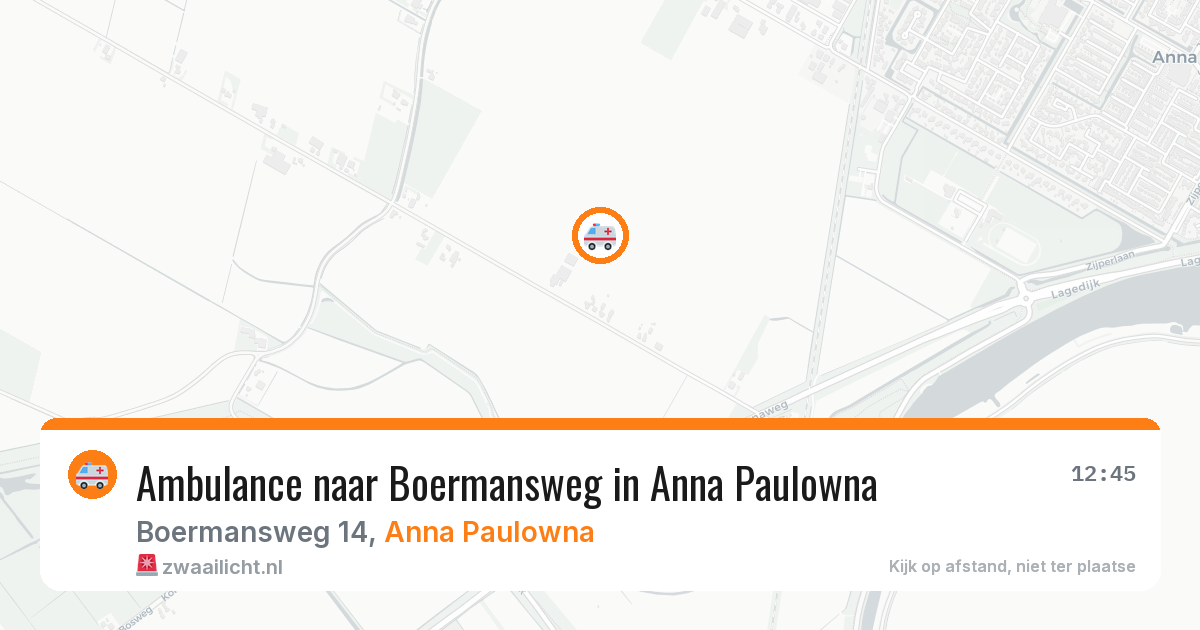 Ambulance naar Boermansweg in Anna Paulowna — 12 mei 2026