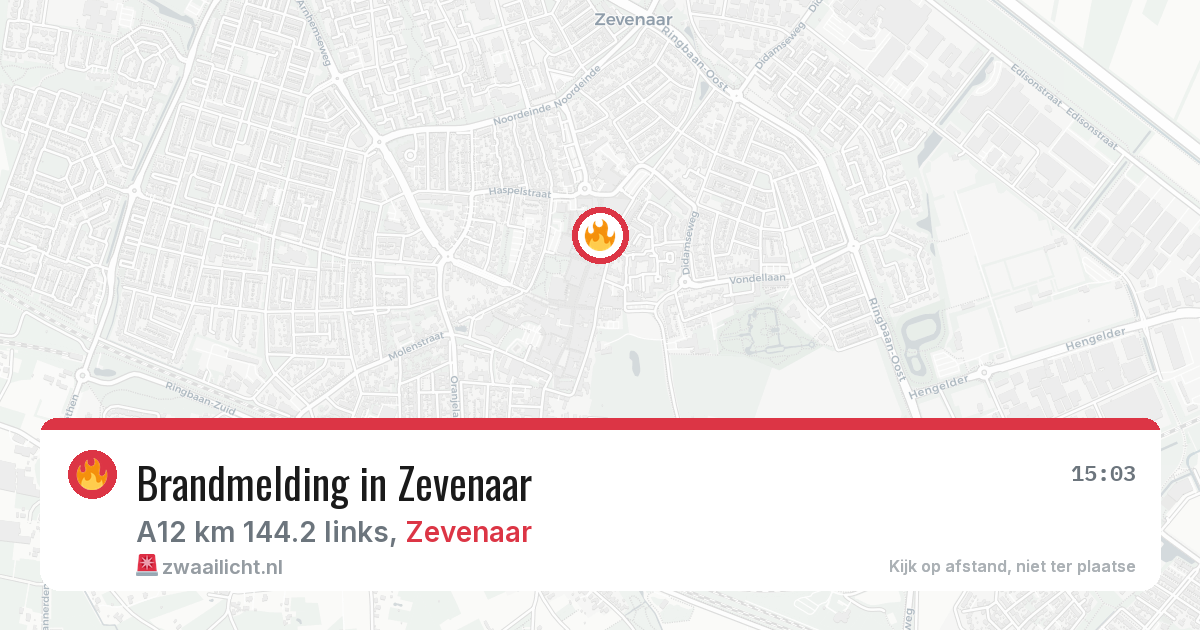 Brandmelding in Zevenaar — 30 apr 2026