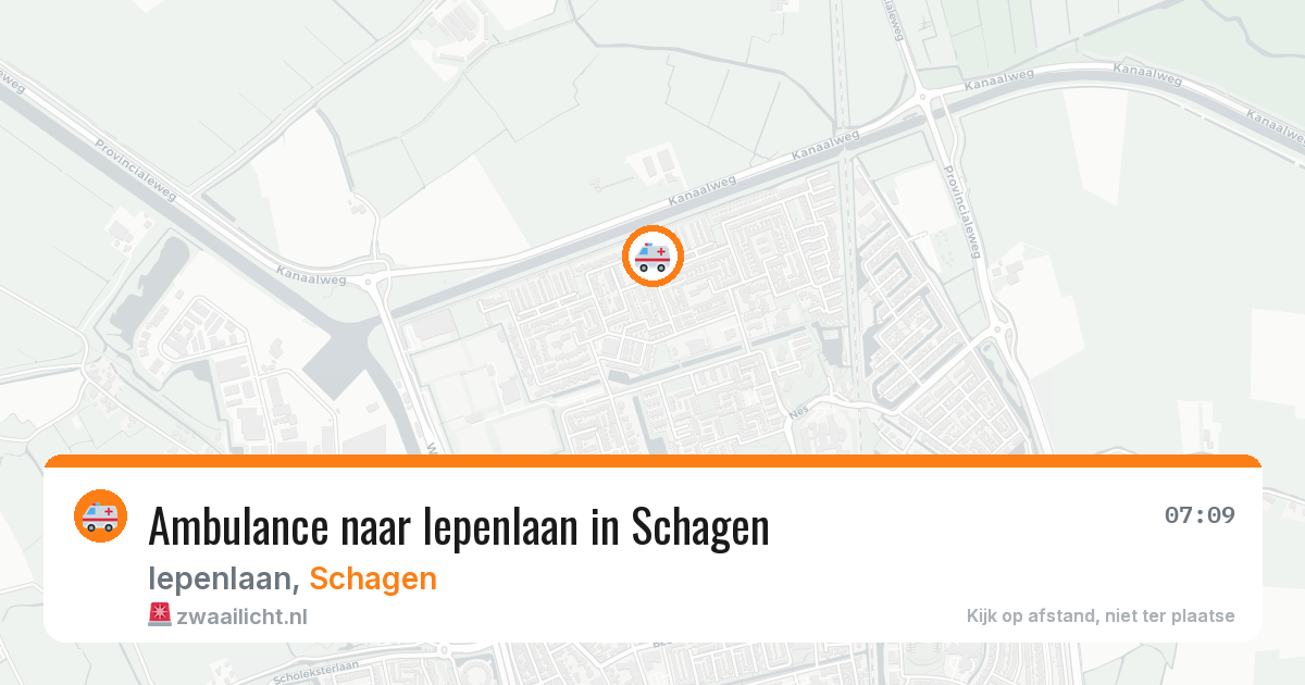 Ambulance naar Iepenlaan in Schagen — 7 mei 2026