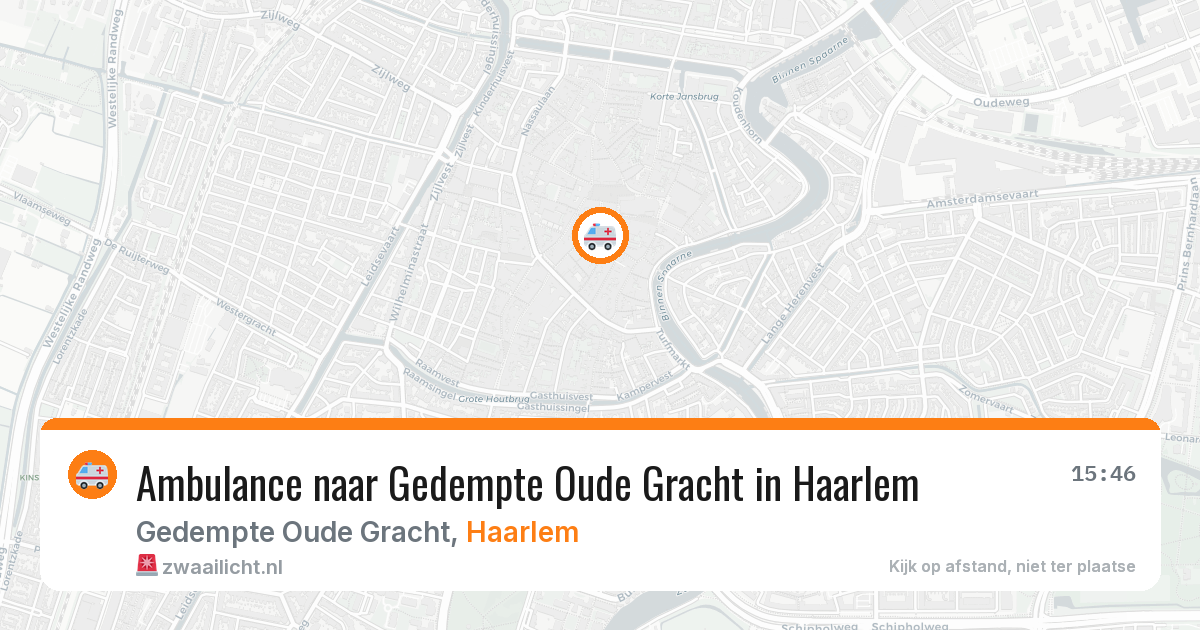 Ambulance naar Gedempte Oude Gracht in Haarlem — 23 jun 2026